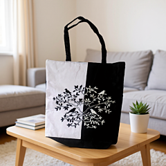 Handmade Tote Bag | Black & White