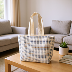 Handcrafted Cotton Tote Bag with Dari Work | Eco-Friendly Handloom Shoulder Bag for Women | Spacious & Durable Ethnic Handicraft Tote bags 