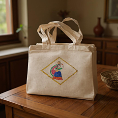 Hand-Painted Tote Bag