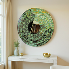 handmade wooden designer mirror 