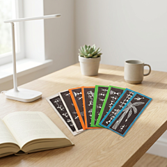 Handcrafted Warli Art Bookmarks | Set of 8 | 15x5 cm