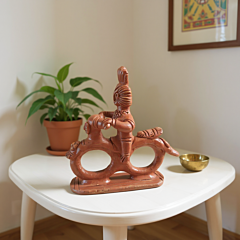 Handcrafted Terracotta Bicycle Showpiece