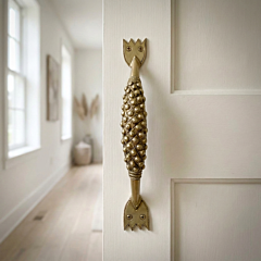 Brass Bundi Style Door Handle KBH01247