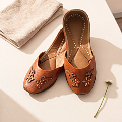Tilla Embroieded Leather Footwear 