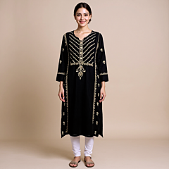 Hand Embroidery Chikankari Kurti
