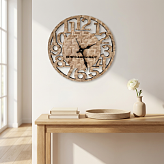 Bamboo Round Wall Clock 