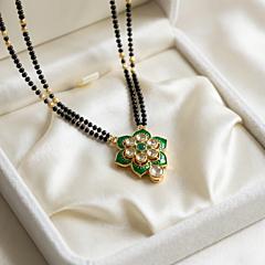 Emerald Blossom Mangalsutra
