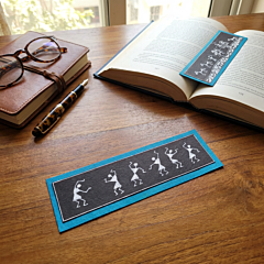 Handcrafted White-on-Black Warli Art Bookmarks| Set of 6