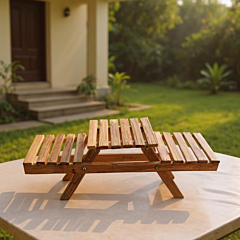Bamboo Planter Stand 