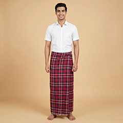 Handwoven Cotton Check Lungi