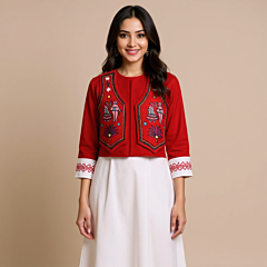 Handmade Ethnic Koti | Aari Work | M