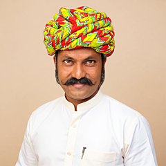 Explore the Elegance of Rajasthani Gol Safa Badmeri