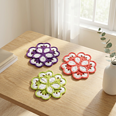 Handwoven Crochet Flowers | Multicolour