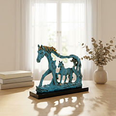 Horse In Horse for Table Decor-Blue