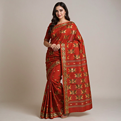 Exclusive Bengal Handloom Saree | Red