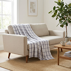 Handloom Cotton Checkered Sofa Throw