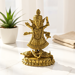 Goddess KALI Idol 9 inch - GI Certified Bengal Dokra