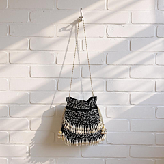 FHS Trendy  Party Wear Pearls Ethnic Potli Bag 