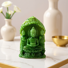 Brazilian green quartz ardhnarishwar