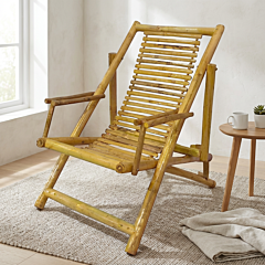 Cane & Bamboo Recliner Chair