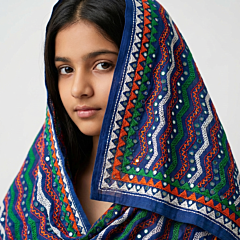 Handcrafted Pulkhari Duppatta |Multicolour