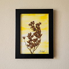 Handmade Dry Leaves Painting |20x15x1cm