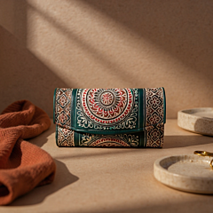 Genuine Leather Shantiniketan Clutch Purse