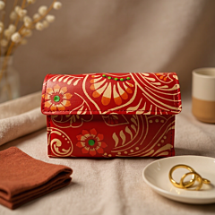 Genuine  Leather Shantiniketan Clutch Bag purse