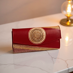 Genuine Leather Shantiniketan Clutch Purse