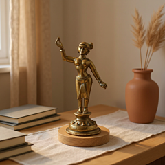 Handcrafted Dokra Goddess Radha - Home Decor - Brass Item