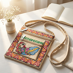 Handcrafted Madhubani Print Sling Bag