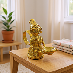 Lady Diya  - Puja Accessories - GI Certified Bengal Dokra