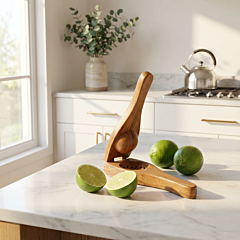 Handcrafted Wooden Lemon Squeezer| 21x9x7 cm