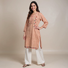 HAND EMBROIDERED ELEGANT KURTA FOR GIRLS 