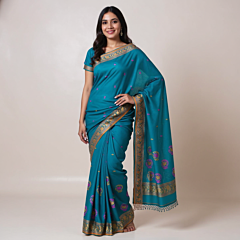 Cotton saree with Blouse Piece