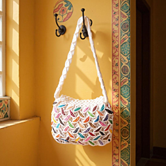 Multicolor Macrame Handicraft Sling Bag 