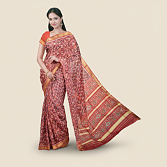 Single Ikkat Patola Silk Saree