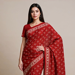 Mulberry Silk Printed Saree