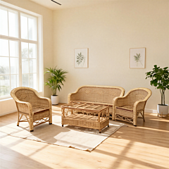 Dastkar Crafts Cane Sofa Set