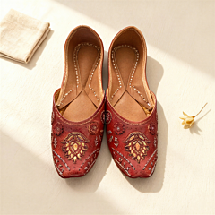 Pure Leather Punjabi Tilla Jutti