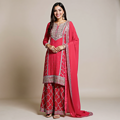 Designer Kurti Set with Sharara