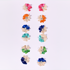 Handmade Fish Scale Earrings | Set of 6 | Multicolour