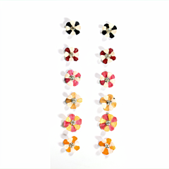 Handmade Fish Scale Earrings | Set of 6 | Multicolour