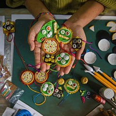 Indian Food Miniature Rakhi | Made with Clay