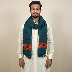 Green Kullu Woollen Stole for Men