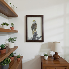 Eagle Artwork Wall Décor Items Made from Leaves and Flowers
