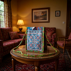 Hand-Embroidered Mobile Phone Bag