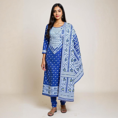 Pure Cotton Suit Dress Material | Batik Print