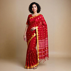 Pure Cotton  Saree with blouse piece 