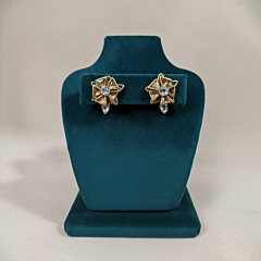 Handcrafted Kundan Stud Earrings